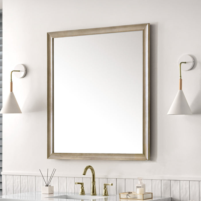 36" Glenbrooke Mirror, Whitewashed Oak - Luxe Vanity & Tub