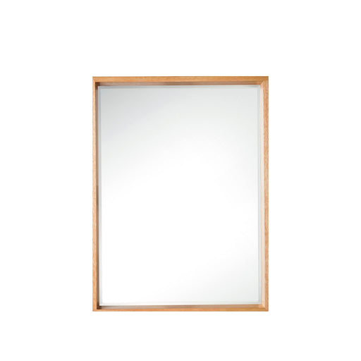 23.6" Milan Rectangular Cube Mirror, Natural Ash - Luxe Vanity & Tub