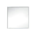 35.4" Milan Square Cube Mirror, Glossy White - Luxe Vanity & Tub