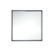 35.4" Milan Square Cube Mirror, Modern Gray Glossy - Luxe Vanity & Tub