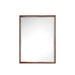 23.6" Milan Rectangular Cube Mirror, Mid Century Walnut - Luxe Vanity & Tub