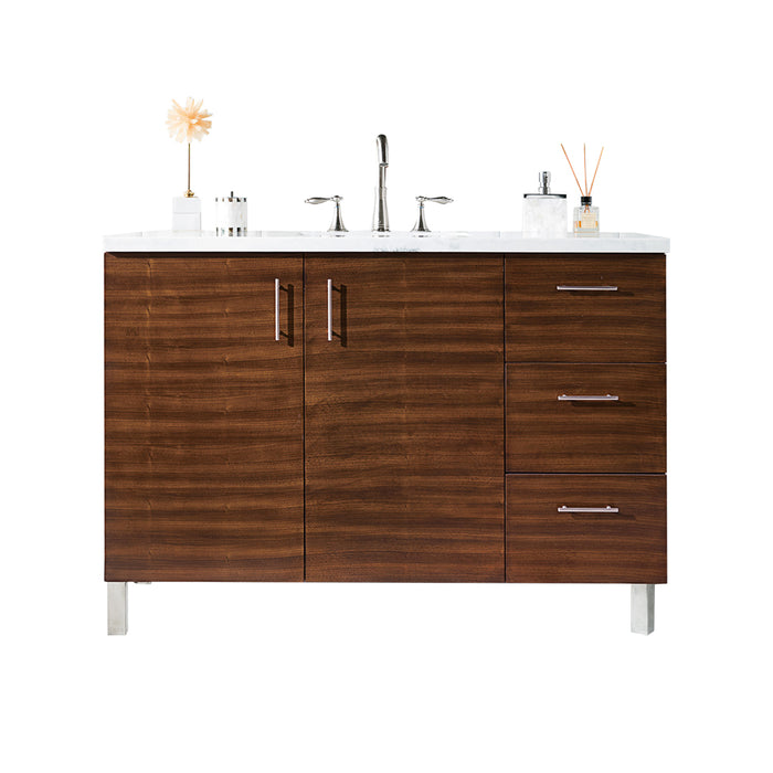 48" Metropolitan Single Bathroom Vanity, American Walnut