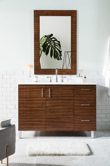 48" Metropolitan Single Bathroom Vanity, American Walnut