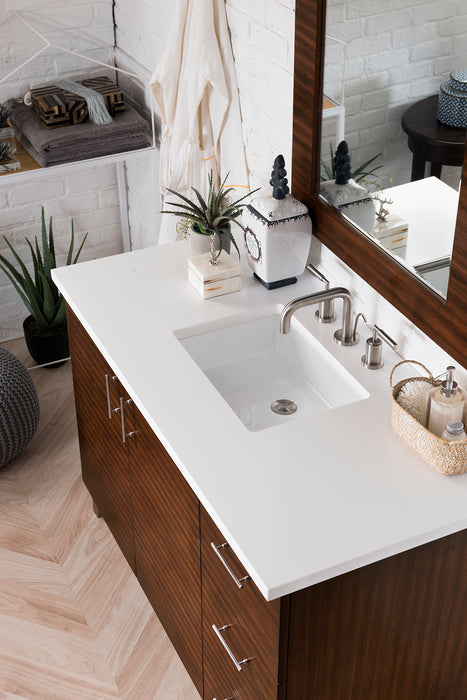 48" Metropolitan Single Bathroom Vanity, American Walnut