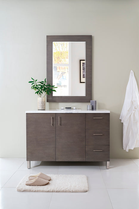 48" Metropolitan Single Bathroom Vanity, Silver Oak