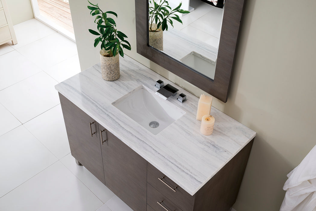 48" Metropolitan Single Bathroom Vanity, Silver Oak