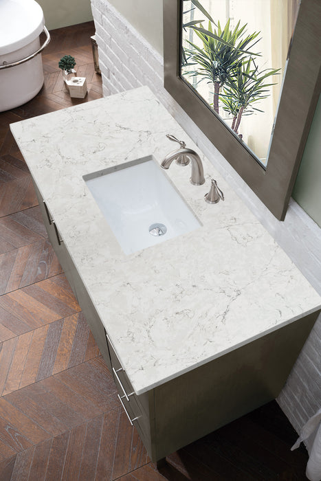 48" Metropolitan Single Bathroom Vanity, Silver Oak