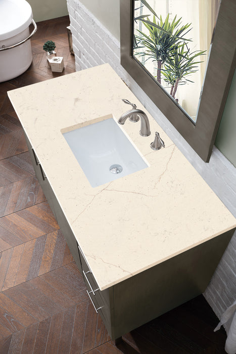 48" Metropolitan Single Bathroom Vanity, Silver Oak