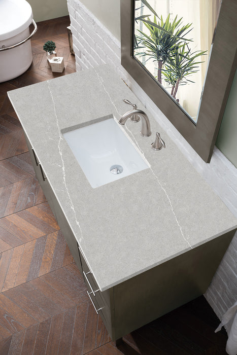 48" Metropolitan Single Bathroom Vanity, Silver Oak