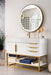 Columbia 48" Single Vanity, Glossy White, Radiant Gold w/ Glossy White Composite Stone Top - Luxe Vanity & Tub