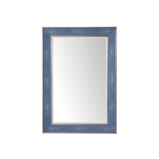 28" Element Mirror, Silver with Delft Blue - Luxe Vanity & Tub