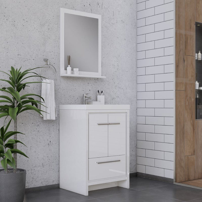 Alya Bath Sortino 24" Modern Bathroom Vanity - Luxe Vanity & Tub