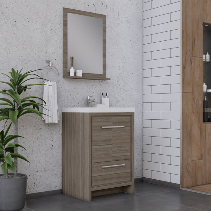 Alya Bath Sortino 24" Modern Bathroom Vanity - Luxe Vanity & Tub