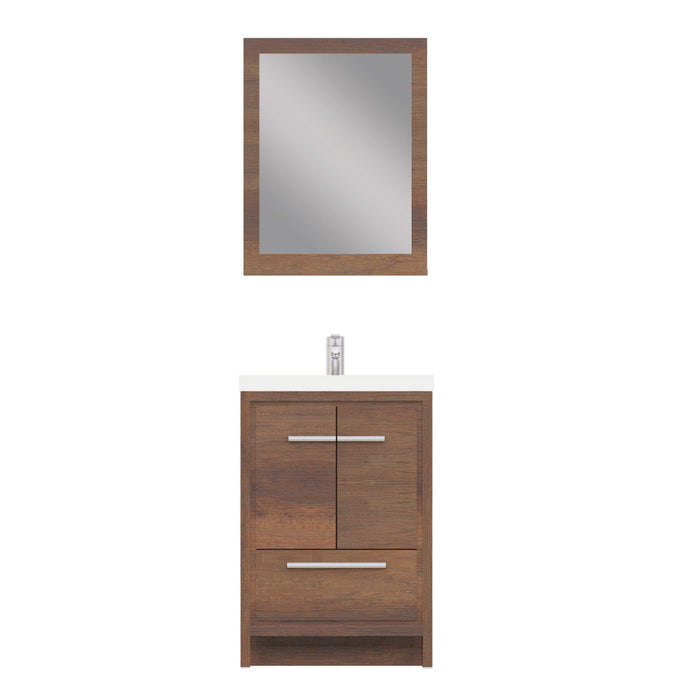 Alya Bath Sortino 24" Modern Bathroom Vanity - Luxe Vanity & Tub