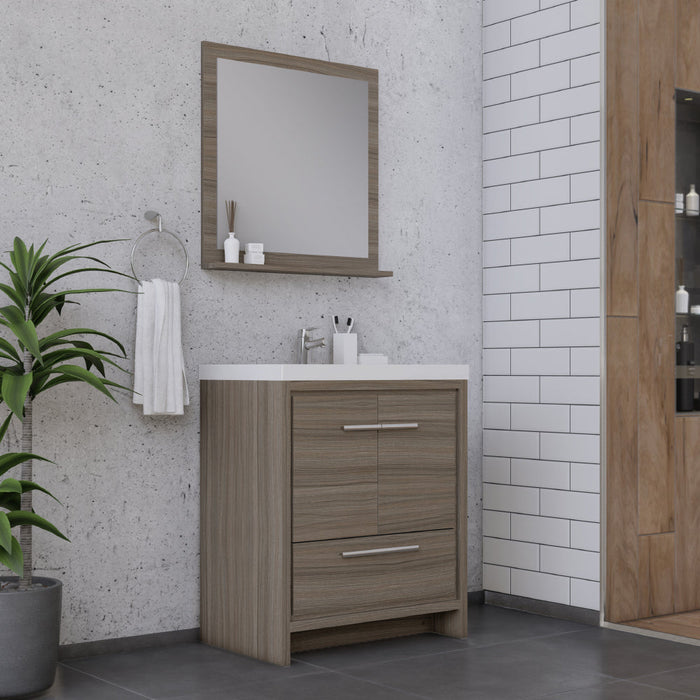 Alya Bath Sortino 30" Modern Bathroom Vanity - Luxe Vanity & Tub