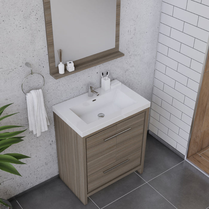 Alya Bath Sortino 30" Modern Bathroom Vanity - Luxe Vanity & Tub