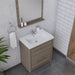 Alya Bath Sortino 30" Modern Bathroom Vanity - Luxe Vanity & Tub