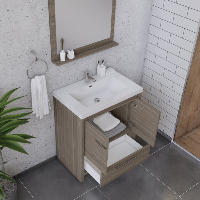 Alya Bath Sortino 30" Modern Bathroom Vanity - Luxe Vanity & Tub