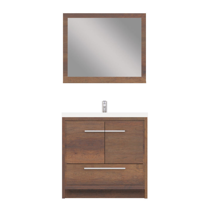 Alya Bath Sortino 36" Modern Bathroom Vanity - Luxe Vanity & Tub