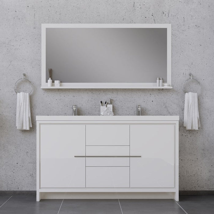 Alya Bath Sortino 84" Modern Bathroom Vanity - Luxe Vanity & Tub