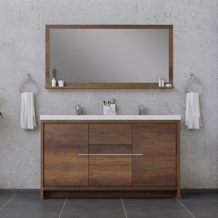 Alya Bath Sortino 84" Modern Bathroom Vanity - Luxe Vanity & Tub