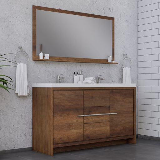 Alya Bath Sortino 60" Modern Double Bathroom Vanity - Luxe Vanity & Tub