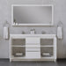 Alya Bath Sortino 60" Modern Double Bathroom Vanity - Luxe Vanity & Tub