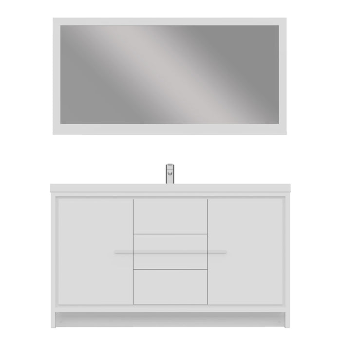 Alya Bath Sortino 60" Modern Single Bathroom Vanity - Luxe Vanity & Tub