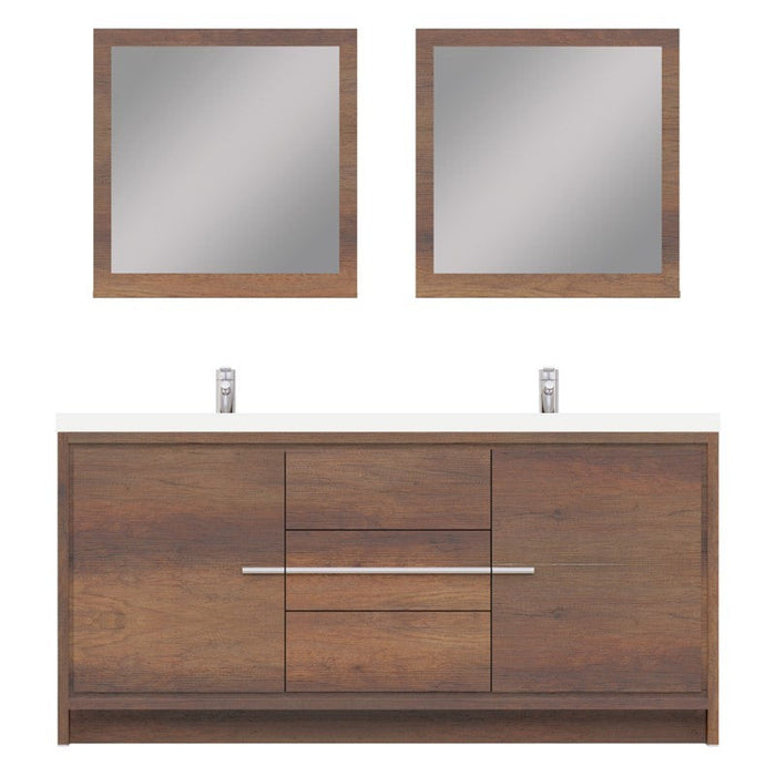 Alya Bath Sortino 72" Modern Bathroom Vanity - Luxe Vanity & Tub