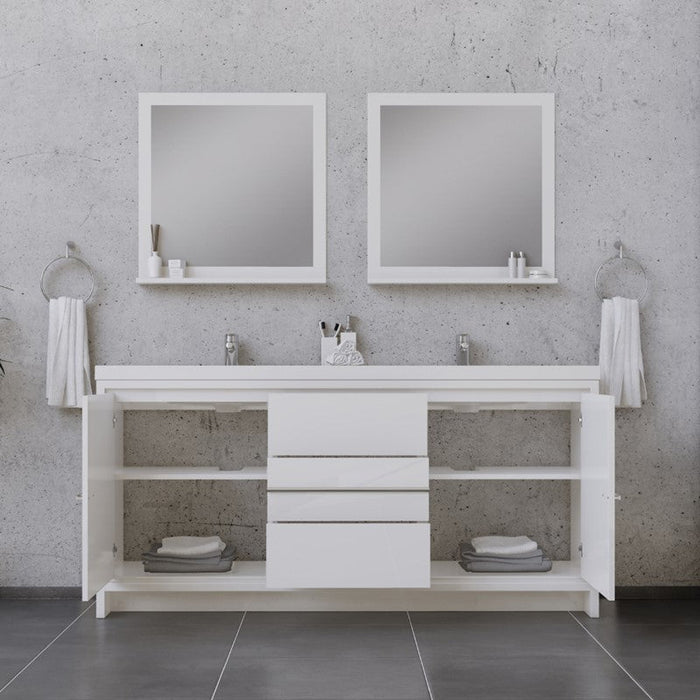 Alya Bath Sortino 72" Modern Bathroom Vanity - Luxe Vanity & Tub