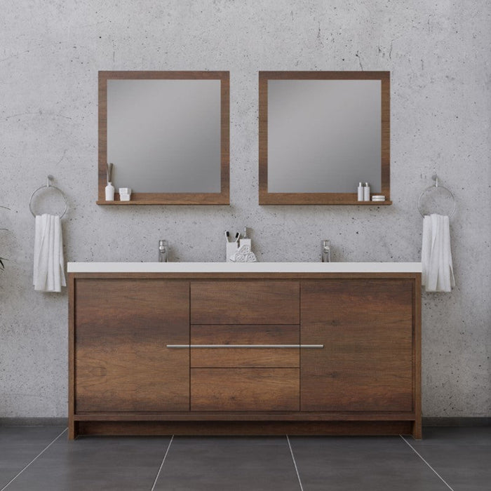 Alya Bath Sortino 72" Modern Bathroom Vanity - Luxe Vanity & Tub