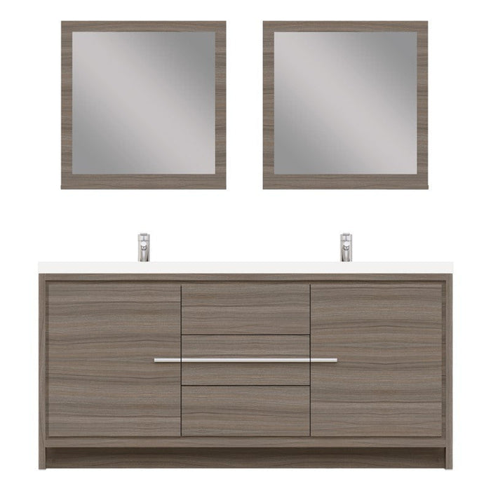 Alya Bath Sortino 72" Modern Bathroom Vanity - Luxe Vanity & Tub