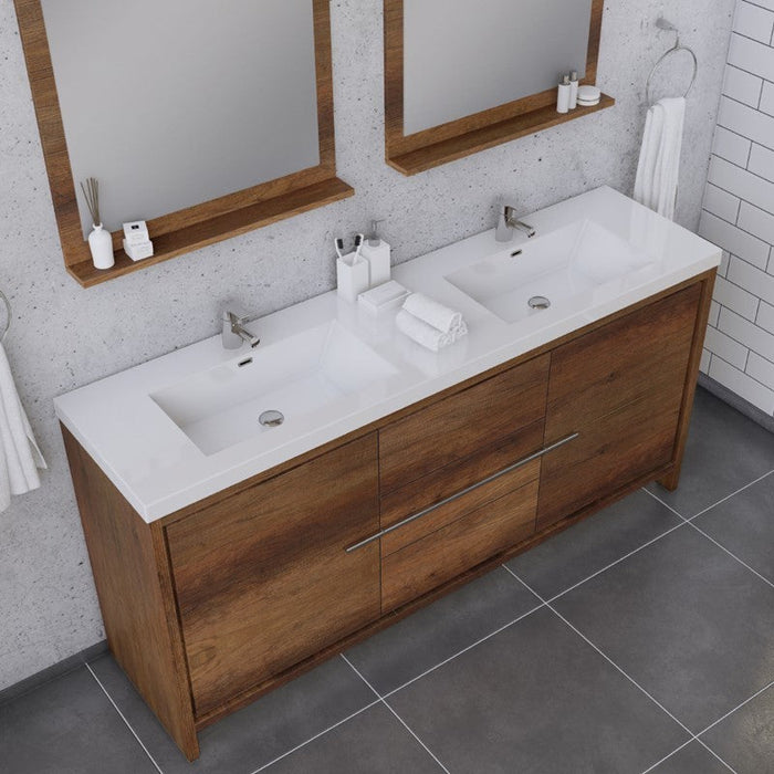 Alya Bath Sortino 72" Modern Bathroom Vanity - Luxe Vanity & Tub