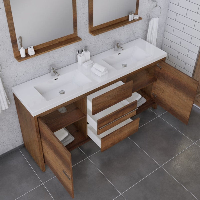 Alya Bath Sortino 72" Modern Bathroom Vanity - Luxe Vanity & Tub