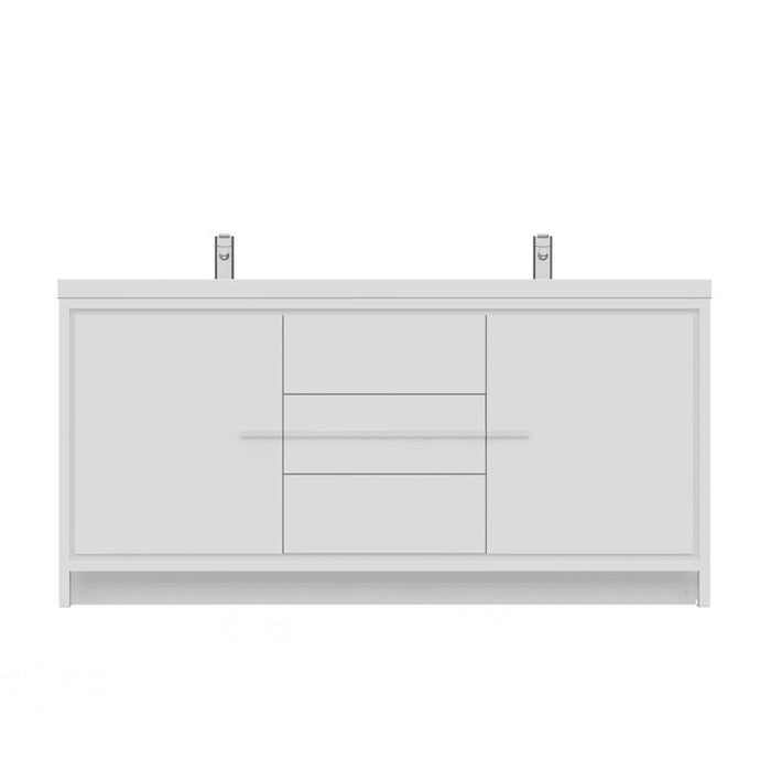 Alya Bath Sortino 72" Modern Bathroom Vanity - Luxe Vanity & Tub