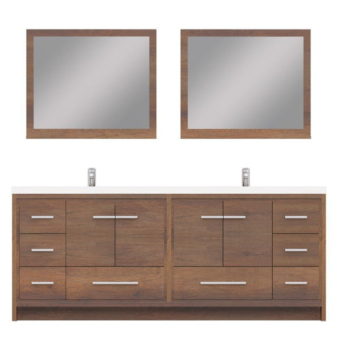 Alya Bath Sortino 84" Modern Bathroom Vanity - Luxe Vanity & Tub