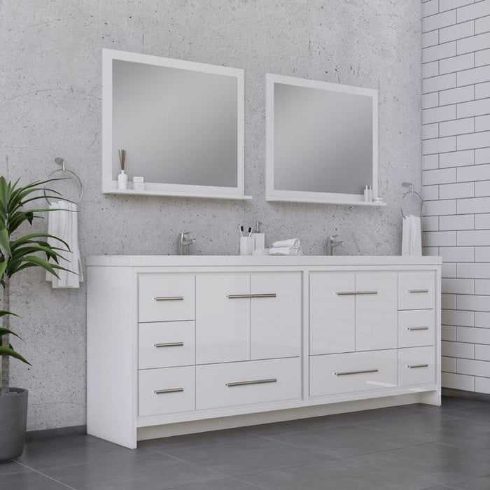 Alya Bath Sortino 84" Modern Bathroom Vanity - Luxe Vanity & Tub