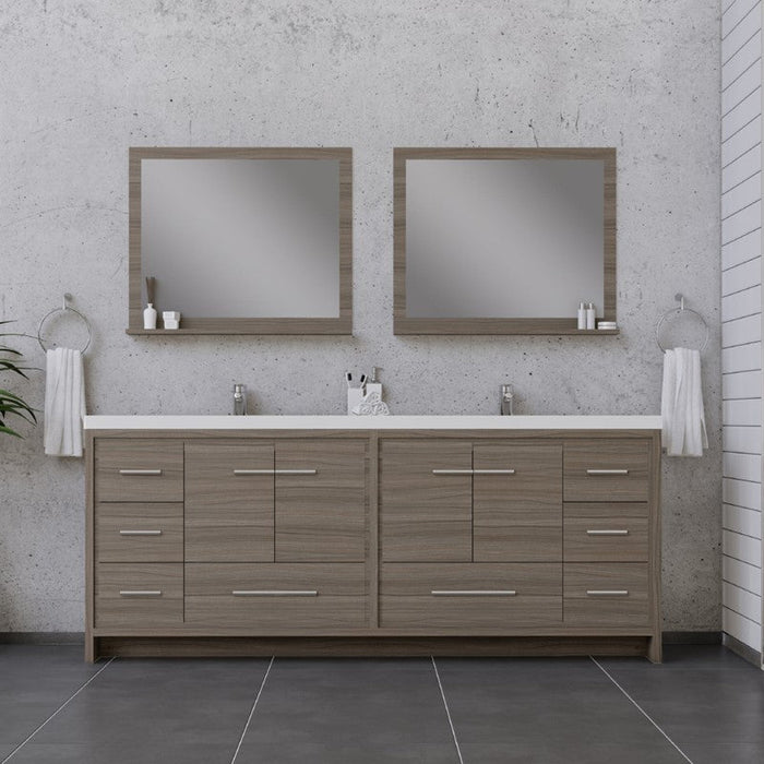 Alya Bath Sortino 84" Modern Bathroom Vanity - Luxe Vanity & Tub