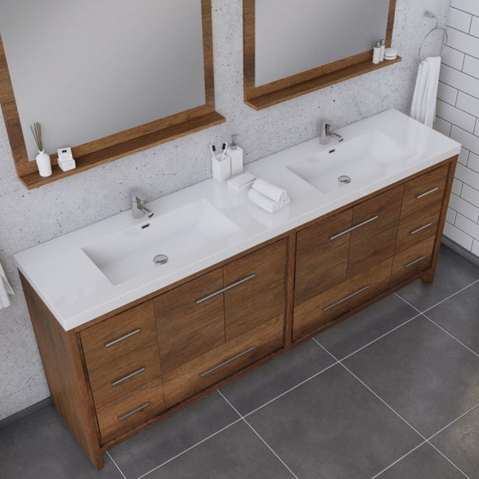 Alya Bath Sortino 84" Modern Bathroom Vanity - Luxe Vanity & Tub