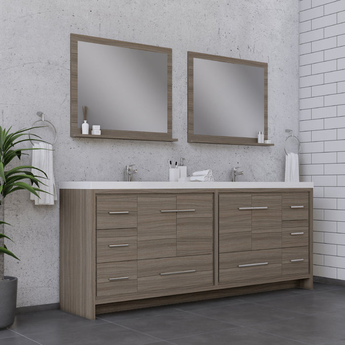 Alya Bath Sortino 84" Modern Bathroom Vanity - Luxe Vanity & Tub