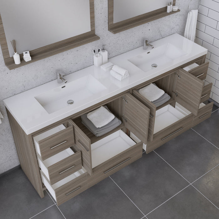 Alya Bath Sortino 84" Modern Bathroom Vanity - Luxe Vanity & Tub