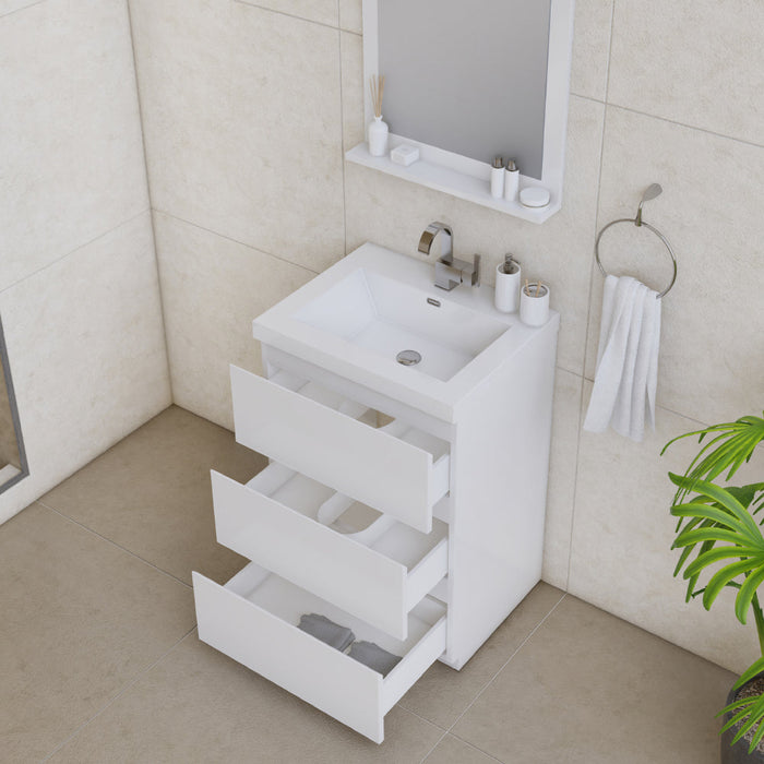 Alya Bath Paterno 24" Modern Freestanding Bathroom Vanity