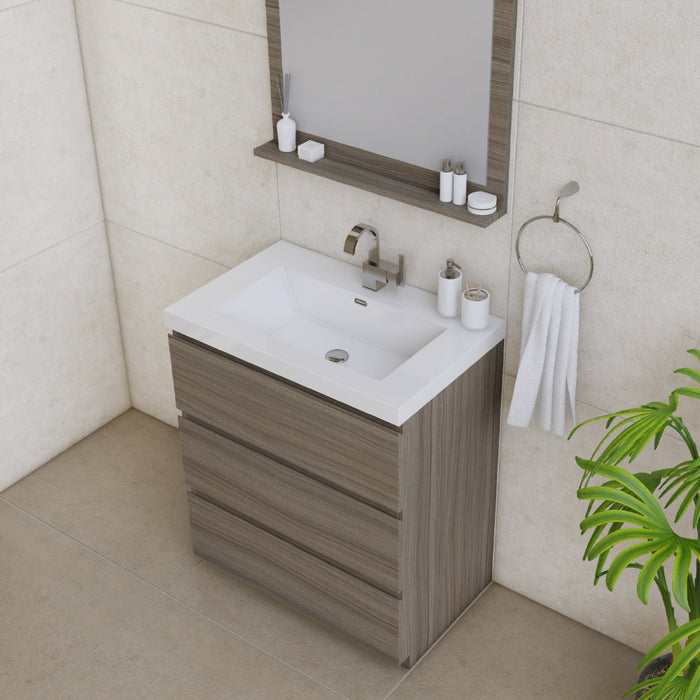 Alya Bath Paterno 30" Modern Freestanding Bathroom Vanity - Luxe Vanity & Tub