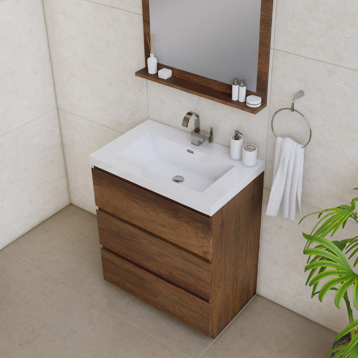 Alya Bath Paterno 30" Modern Freestanding Bathroom Vanity - Luxe Vanity & Tub