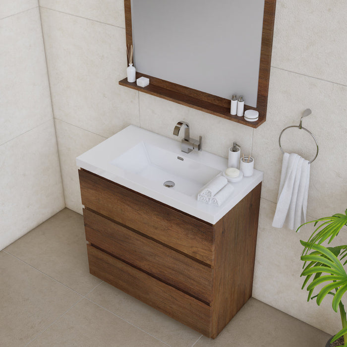 Alya Bath Paterno 36" Modern Freestanding Bathroom Vanity - Luxe Vanity & Tub