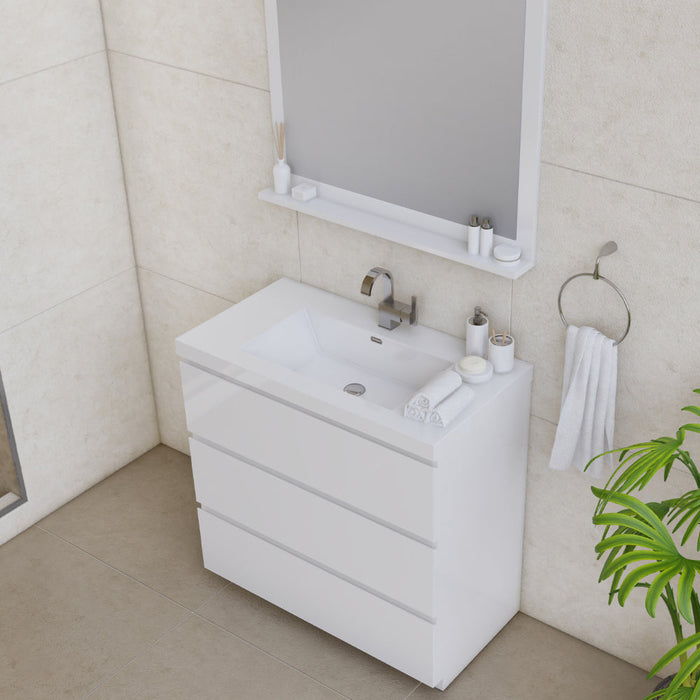 Alya Bath Paterno 36" Modern Freestanding Bathroom Vanity - Luxe Vanity & Tub