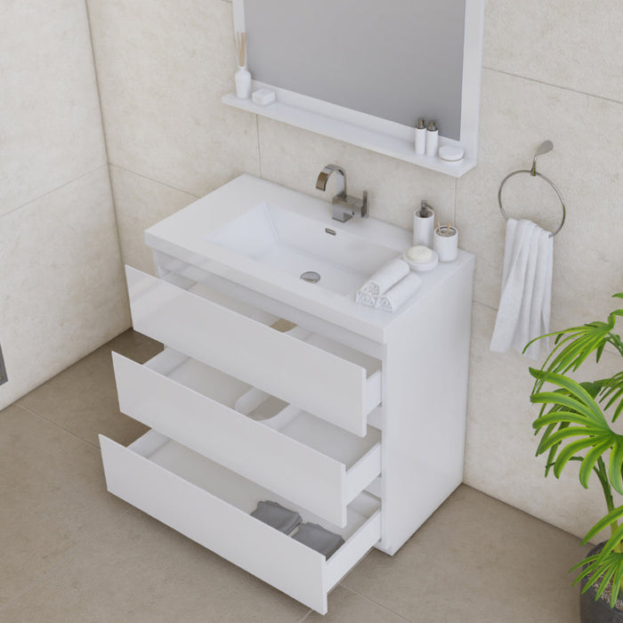 Alya Bath Paterno 36" Modern Freestanding Bathroom Vanity - Luxe Vanity & Tub