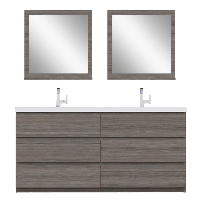 Alya Bath Paterno 72" Modern Freestanding Bathroom Vanity - Luxe Vanity & Tub