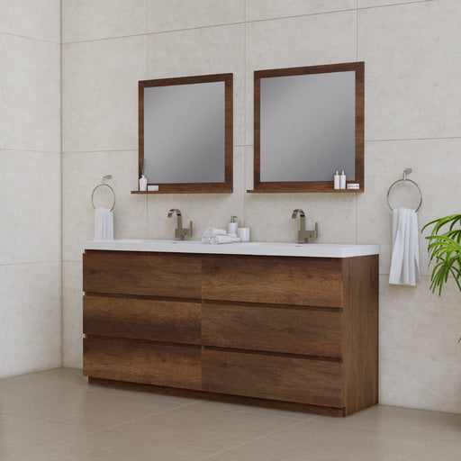 Alya Bath Paterno 72" Modern Freestanding Bathroom Vanity - Luxe Vanity & Tub