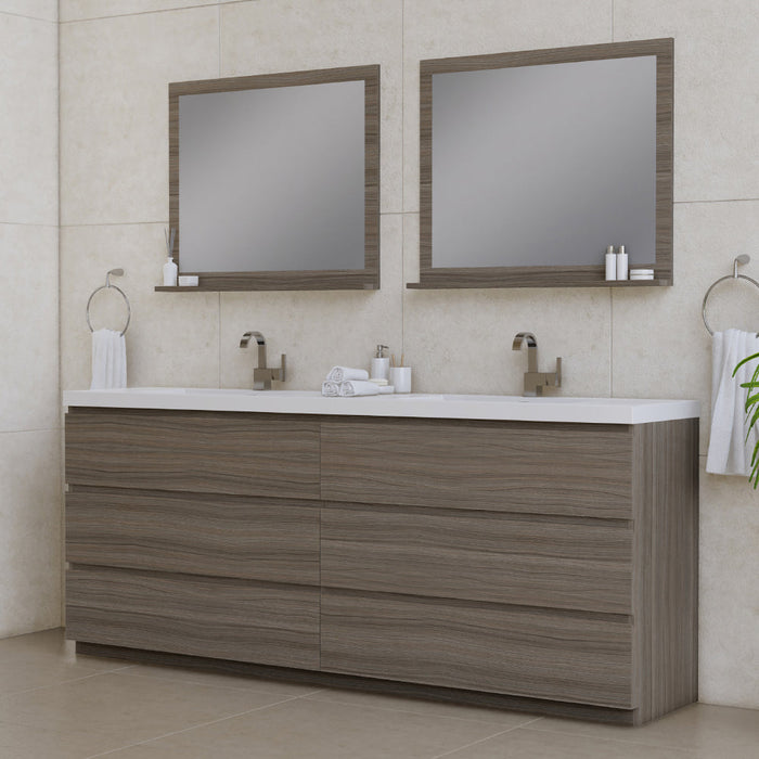 Alya Bath Paterno 84" Modern Freestanding Bathroom Vanity - Luxe Vanity & Tub